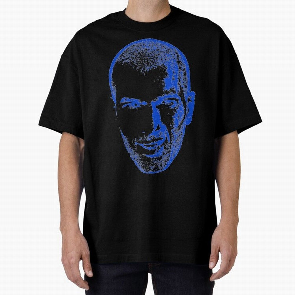 Zizou Zidane Oversized T-Shirt Bring Global Tournament Vibes to Global Football Passion for FIFA World Cup 2026, Inspired by Messi and Cristiano Ronaldo, Brazil, Worldwide Fan Energy, Dramatic Goals, Stadium Lights and Championship Celebrations;