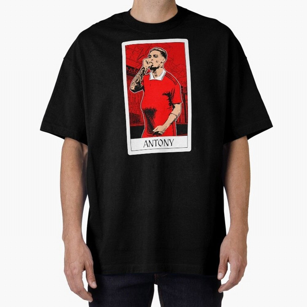 Antony Oversized T-Shirt Make Your Look Match Match Day Hype around FIFA World Cup 2026, CR7, Netherlands, Game Day Rituals, Football Legends, Country Pride and the Road to the Final; Ideal for Football Dads, Football Moms, Friends, Collectors and