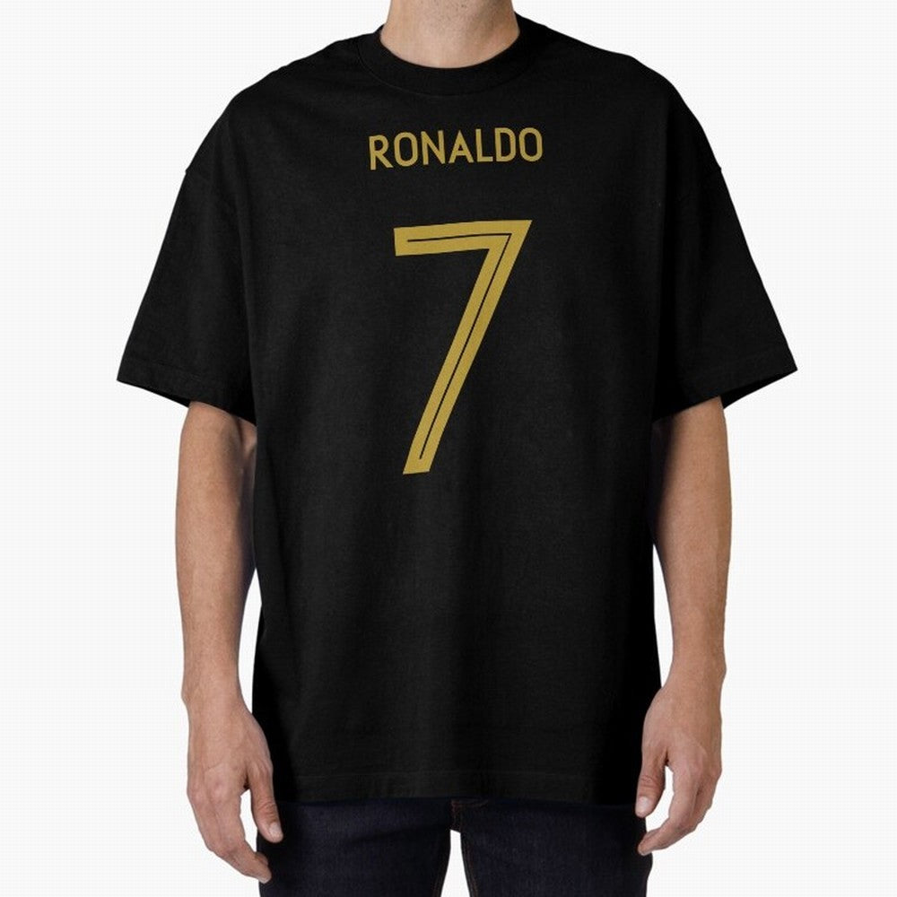 Christiano Ronaldo Portugal Jersey 2020 Oversized T-Shirt Capture FIFA World Cup 2026 Group Stage Highlighting Cristiano Ronaldo, Portugal, Spain and Germany Energy, Championship Spirit, Famous Goals, Roaring Crowds and International Football