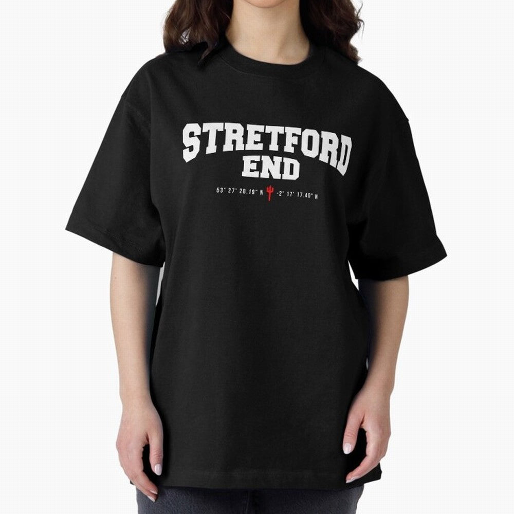 Stretford End - Manchester United Oversized T-Shirt Bring a Champion Mindset to FIFA World Cup 2026 USA Canada Mexico for Fans of Mbappe and Netherlands, Bringing Soccer Culture, Superstar Moments, National Team Dreams and Competitive Fire; Perfect
