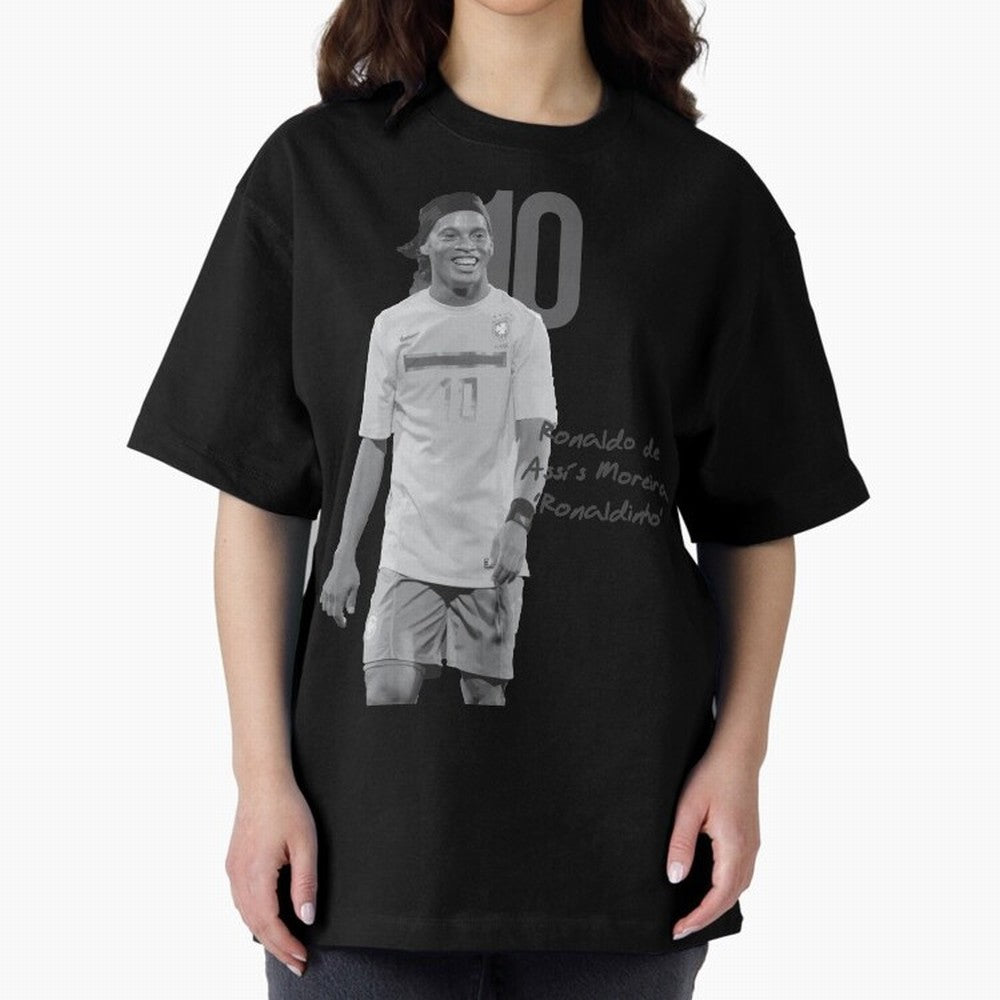 Ronaldo de Assis Moreira Ronaldinho Oversized T-Shirt Embrace Global Football Passion for FIFA World Cup 2026 USA Canada Mexico, Capturing Messi, Neymar and Mbappe, Brazil, Portugal and Argentina, Champion Mindset, Group Stage Buzz, Knockout