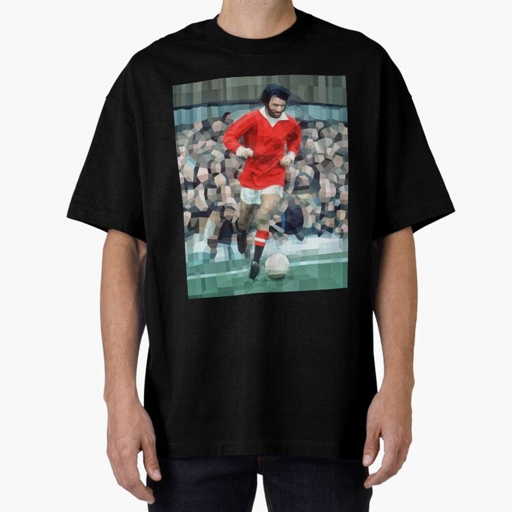 George Best Oversized T-Shirt Honor the Beautiful Game during Global Football Passion for FIFA World Cup 2026 USA Canada Mexico, with Neymar, Haaland and Cristiano Ronaldo, France, Retro Football Energy, Iconic Rivalries, Trophy Chase Drama and