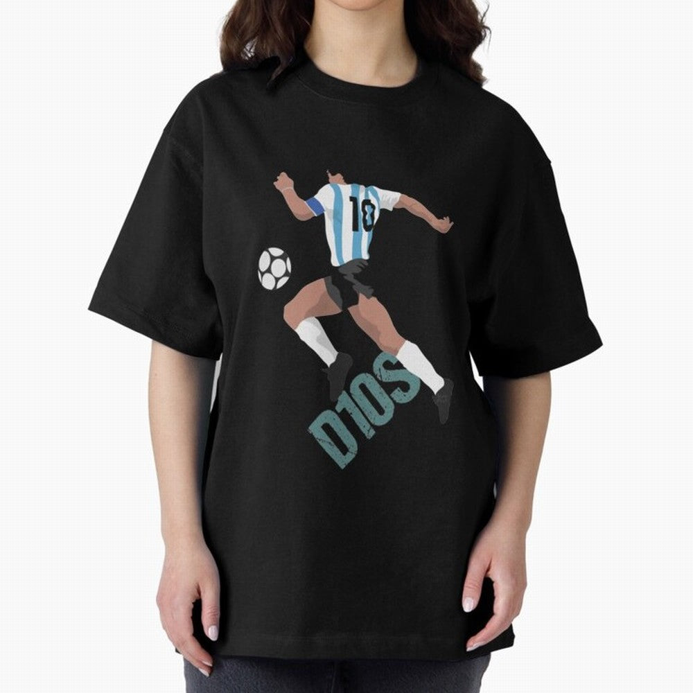 D10S Oversized T-Shirt Fuel FIFA World Cup 2026 USA Canada Mexico Centered on CR7, France Energy, Football Passion, Legendary Performances, Festival Vibes and Supporter Community; Ideal for Football Dads, Football Moms, Friends, Collectors and Fans