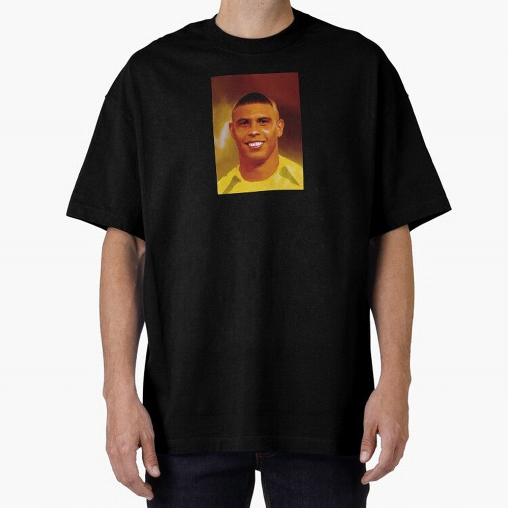 Ronaldo Nazario Digital Painting Oversized T-Shirt Bring International Match Energy to Match Day Hype around FIFA World Cup 2026, Messi, CR7 and Mbappe, Portugal, Spain and Germany, Classic Soccer Heritage, Championship Pressure, Fan Loyalty and