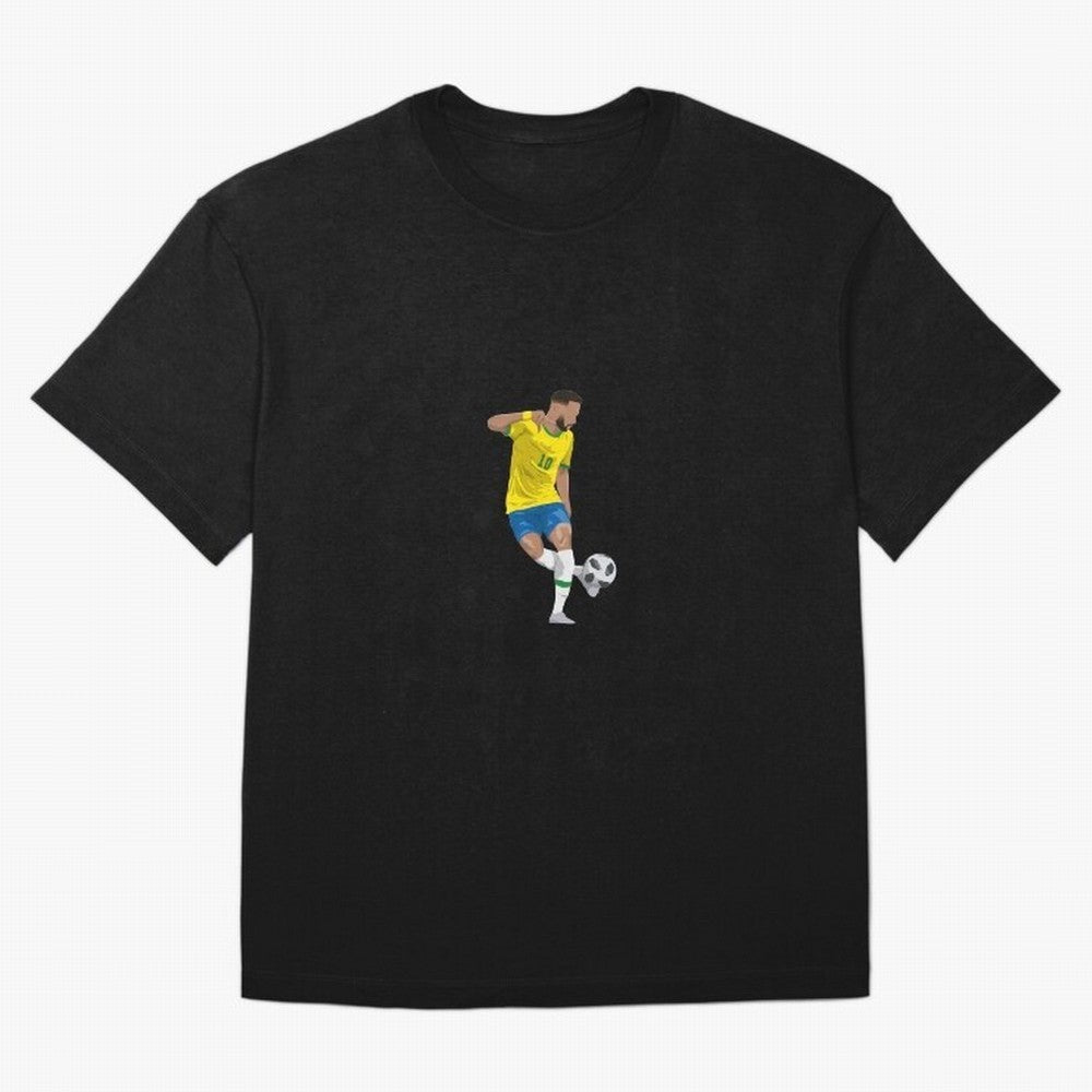 Neymar JR Minimalist Oversized T-Shirt Feel International Energy from FIFA World Cup 2026 USA Canada Mexico Spirit, Celebrating Portugal, Neymar, Haaland and Cristiano Ronaldo, Supporter Pride, Iconic Celebrations, Legendary Names and Global Match