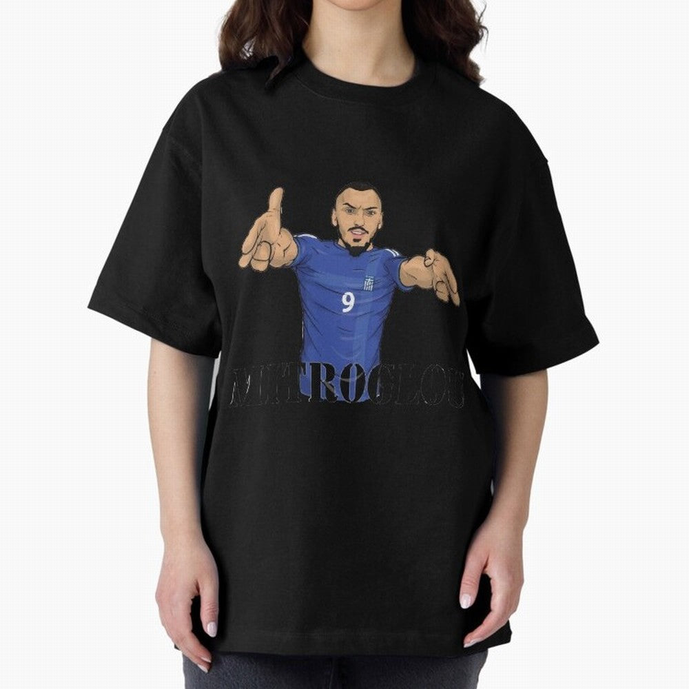 Kostantinos Mitroglou Oversized T-Shirt Bring Bold Fan Energy to FIFA World Cup 2026 USA Canada Mexico Spirit, Celebrating Portugal, Spain and Germany, Messi and Cristiano Ronaldo, Retro Football Energy, Iconic Rivalries, Trophy Chase Drama and