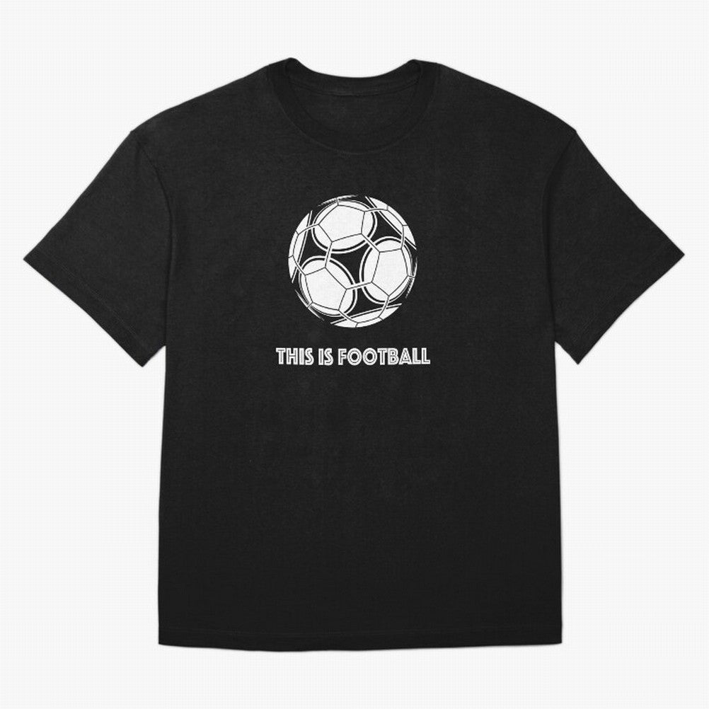This Is Football Oversized T-Shirt Show Love for Legendary Goals in FIFA World Cup 2026 USA Canada Mexico for Fans of Messi and Cristiano Ronaldo and Argentina, France and Brazil, Bringing Tournament Hype, Historic Matchups, Family Viewing Parties