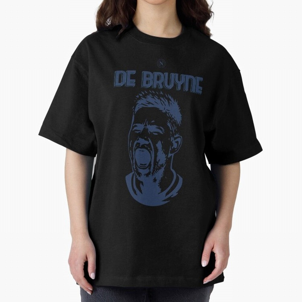 SSC NAPOLI KEVIN DE BRUYNE Oversized T-Shirt Enjoy the Biggest Football Party of FIFA World Cup 2026 Highlighting Mbappe, Brazil Energy, Goal Celebration Energy, Supporter Heritage, Football Icons and Worldwide Tournament Joy; Ideal for Football