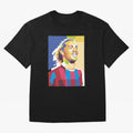Ronaldinho in Pop Art Portrait Style Oversized T-Shirt Live for the Drama of the FIFA World Cup 2026 Journey through Messi, CR7 and Mbappe Highlights, Netherlands Pride, Tournament Hype, Historic Matchups, Family Viewing Parties and Global Sports