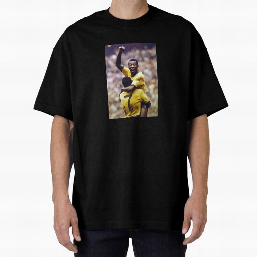 Pel¨¦'s Brilliance: Vintage 1970 World Cup Hero Print Oversized T-Shirt Stand with the FIFA World Cup 2026 USA Canada Mexico Journey through Messi, Neymar and Mbappe Highlights, Netherlands Pride, Tournament Hype, Historic Matchups, Family Viewing