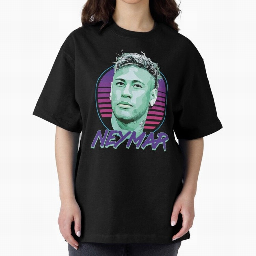 Neymar JR Oversized T-Shirt Build Match Day Hype around FIFA World Cup 2026 USA Canada Mexico, CR7, Spain, Soccer Culture, Superstar Moments, National Team Dreams and Competitive Fire; Ideal for Fans Who Follow Messi, Cristiano Ronaldo, CR7,