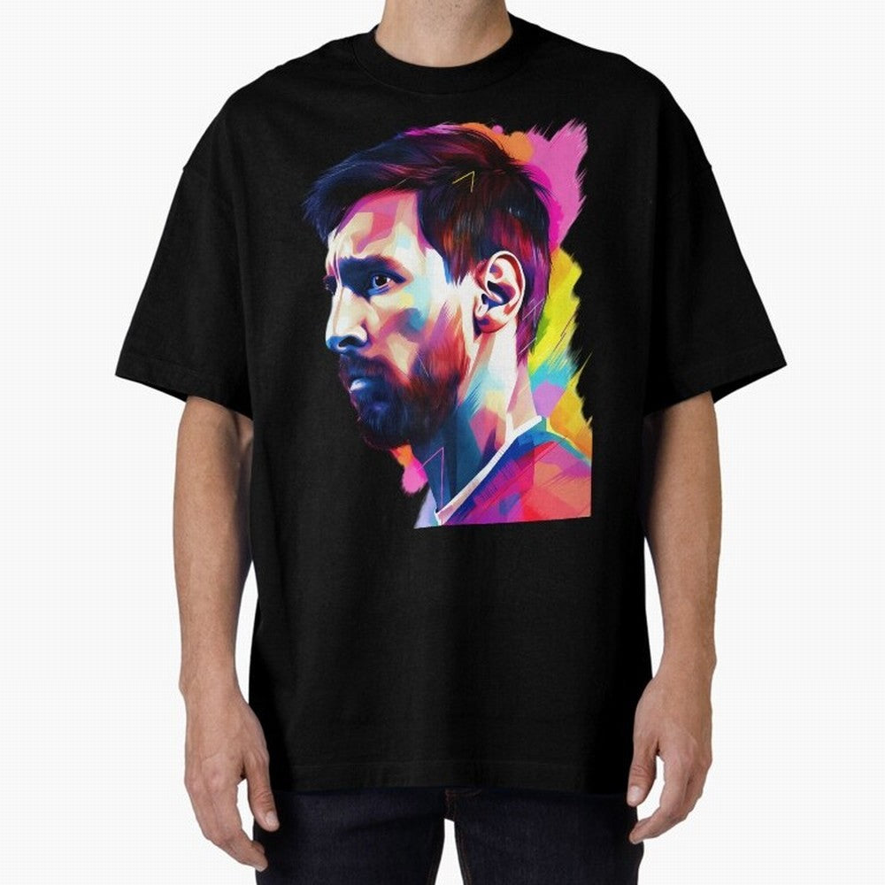 GOAT Messi - illustration Oversized T-Shirt Wear the Spirit of FIFA World Cup 2026 USA Canada Mexico Filled with Mbappe and Neymar, Argentina, France and Brazil Energy, Stadium Chants, National Pride, Trophy Dreams and Unforgettable Football