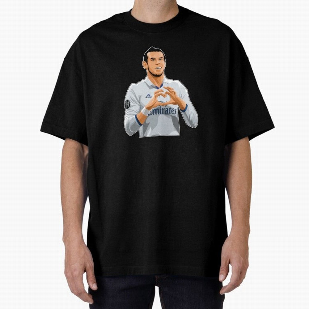 Gareth Bale Love Sign Celebration Oversized T-Shirt Make Memories around FIFA World Cup 2026 for Fans of Haaland and Argentina, Bringing Football Passion, Legendary Performances, Festival Vibes and Supporter Community; Perfect for People Who Love