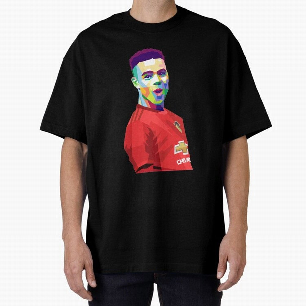 Mason Greenwood Oversized T-Shirt Capture Stadium Memories from FIFA World Cup 2026 Spirit, Featuring France, Cristiano Ronaldo, Haaland and CR7, Stadium Chants, National Pride, Trophy Dreams and Unforgettable Football Memories; Ideal for Football