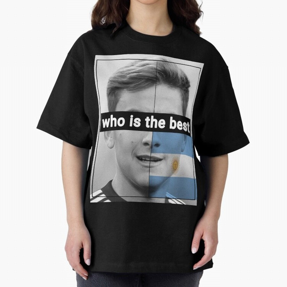 dybala Oversized T-Shirt Share the Excitement of FIFA World Cup 2026 USA Canada Mexico Driven by CR7, Spain Energy, Football Festival Excitement, Trophy Ambitions, Country Rivalries and Star Player Buzz; Perfect for Supporters Who Want Bold