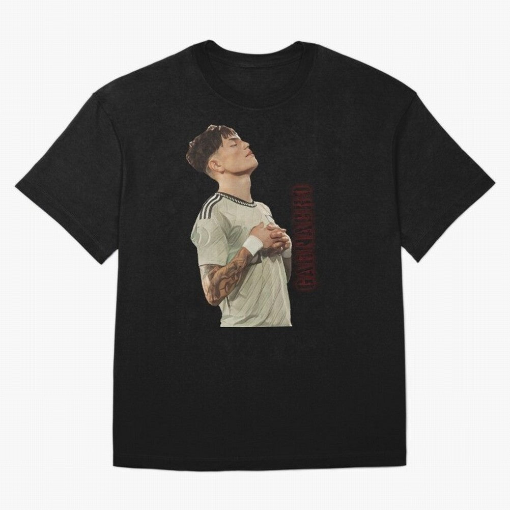 Alejandro Garnacho Oversized T-Shirt Fuel the Hype around Global Football Passion for FIFA World Cup 2026, Made for Messi and Cristiano Ronaldo, England and Germany, Fan Favorite Moments, National Team Passion, Big Match Drama and Soccer History;