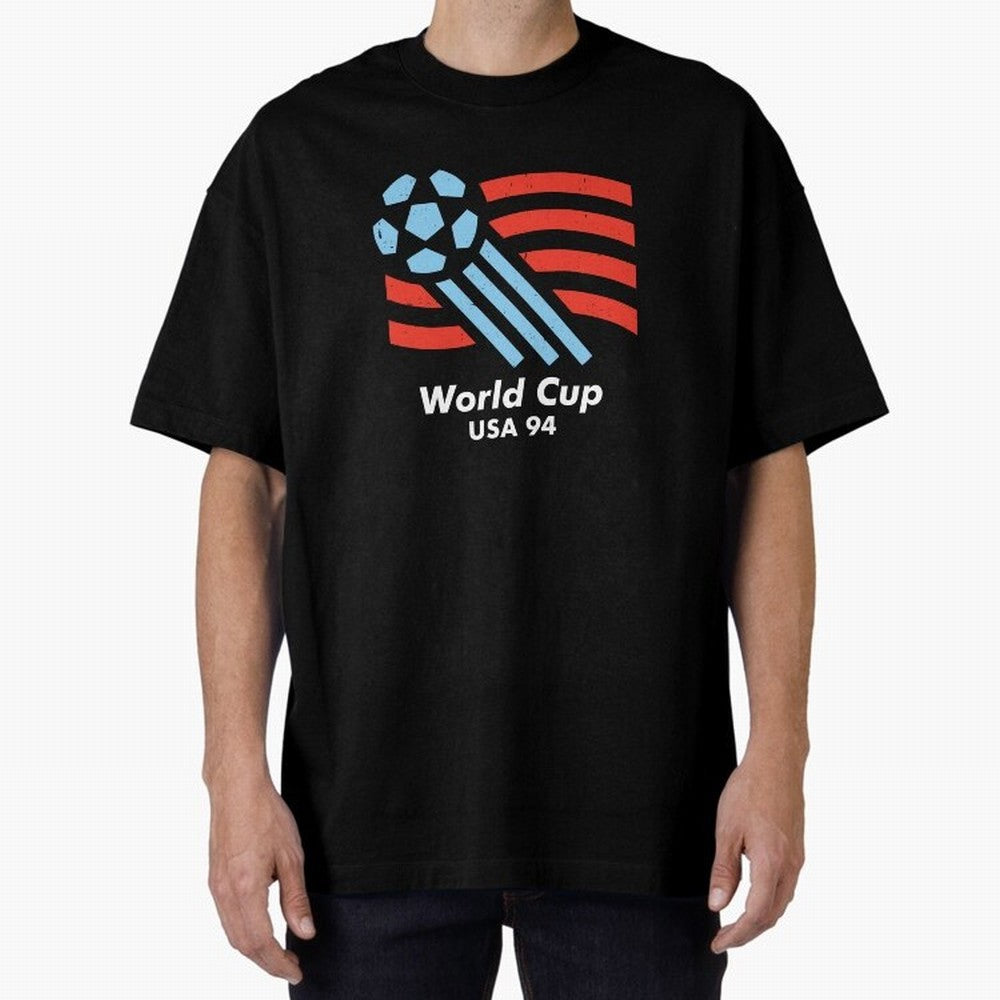 World Cup USA 94 Oversized T-Shirt Represent the Passion of the FIFA World Cup 2026 Group Stage Journey through Haaland Highlights, Spain Pride, Stadium Memories, Football Loyalty, International Chants and Championship Tradition; Made for Die Hard