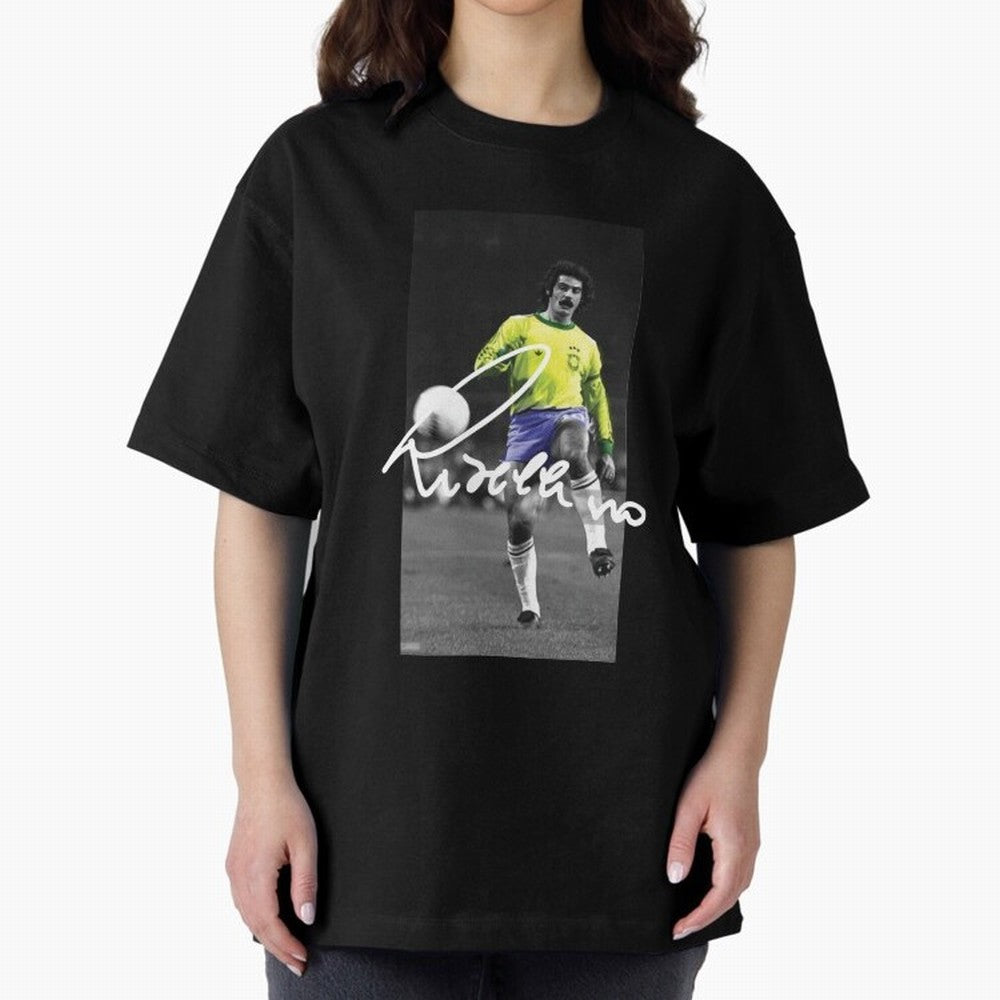 Rivelino FOOTBALL LEGENDS Oversized T-Shirt Bring World Football Passion into the FIFA World Cup 2026 Journey through Haaland Highlights, Netherlands Pride, Goal Celebration Energy, Supporter Heritage, Football Icons and Worldwide Tournament Joy;