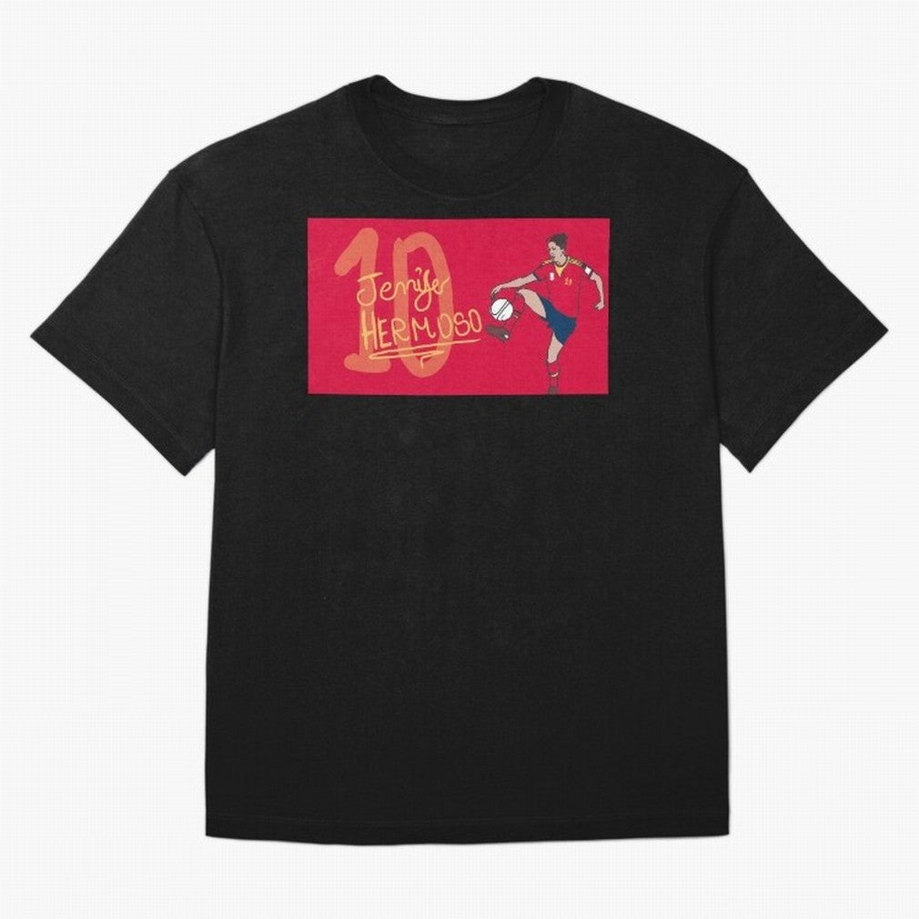 Jennifer Hermoso Oversized T-Shirt Bring Stadium Energy to Match Day Hype around FIFA World Cup 2026 Group Stage, Messi, Neymar and Mbappe, Germany, Global Supporter Spirit, Legendary Goals, National Colors and Tournament Celebration; Great for
