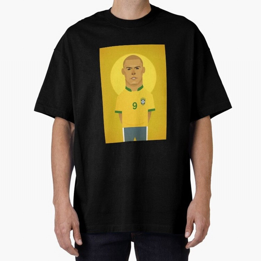Brazilian Football Player from Milano Oversized T-Shirt Keep the Legacy of FIFA World Cup 2026 USA Canada Mexico for Fans of Cristiano Ronaldo, Haaland and CR7 and Brazil, Portugal and Argentina, Bringing Match Day Excitement, Supporter Culture,