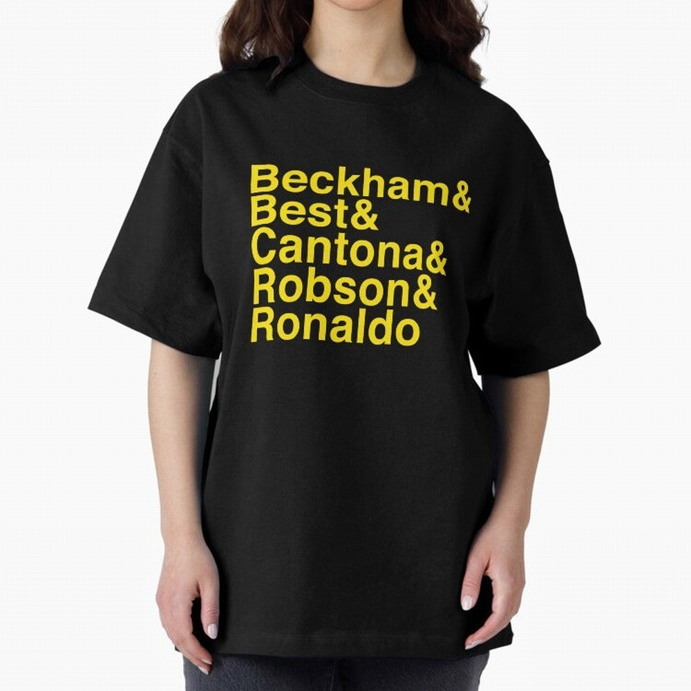 Man Utd Star Players Oversized T-Shirt Capture Match Day Hype around FIFA World Cup 2026, Cristiano Ronaldo, Haaland and CR7, Argentina and Brazil, Retro Football Energy, Iconic Rivalries, Trophy Chase Drama and Stadium Atmosphere; Ideal for