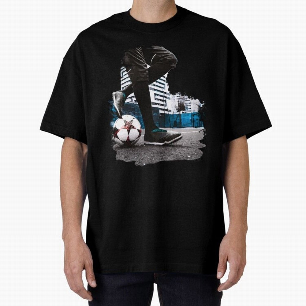 Street Soccer in my Hood Oversized T-Shirt Fuel Your Fan Pride for FIFA World Cup 2026 Group Stage Celebrating Messi, Neymar and Mbappe, England and Germany Energy, Sports Nostalgia, International Competition, Famous Players and Unforgettable
