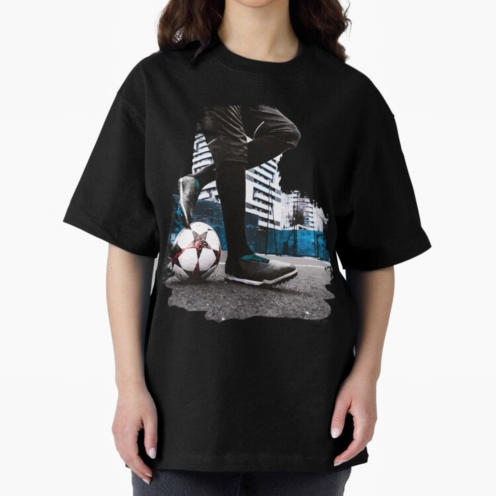 Street Soccer in my Hood Oversized T-Shirt Fuel Your Fan Pride for FIFA World Cup 2026 Group Stage Celebrating Messi, Neymar and Mbappe, England and Germany Energy, Sports Nostalgia, International Competition, Famous Players and Unforgettable