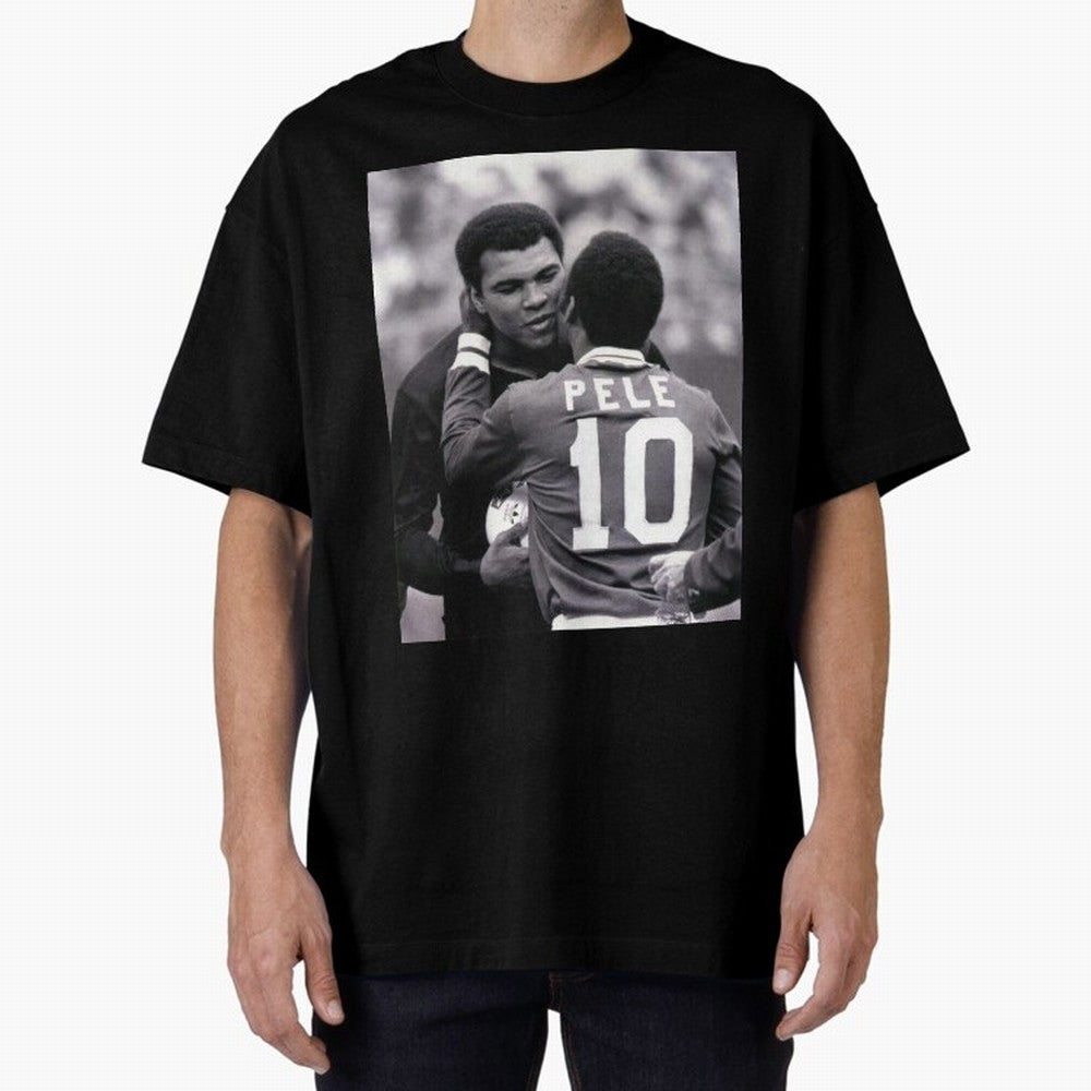 The Boxing Legend Meet The Football Legend Poster Oversized T-Shirt Bring International Match Energy to FIFA World Cup 2026 USA Canada Mexico Spirit, Featuring Argentina, Messi, Champion Mindset, Group Stage Buzz, Knockout Tension and Passionate