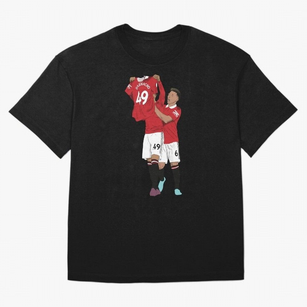 Alejandro Garnacho Goal Celebration Oversized T-Shirt Relive the FIFA World Cup 2026 Journey through Haaland and Mbappe Highlights, Argentina Pride, Worldwide Fan Energy, Dramatic Goals, Stadium Lights and Championship Celebrations; Perfect for