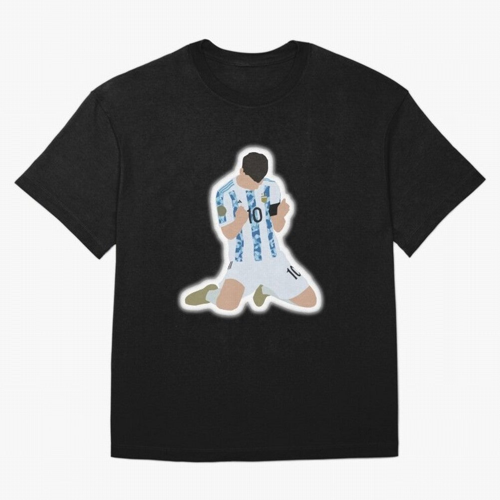 Messi Art Illustration Essential T-Shirt Feel the Roar of FIFA World Cup 2026 USA Canada Mexico for Fans of Haaland and Mbappe and Argentina, Bringing Championship Spirit, Famous Goals, Roaring Crowds and International Football Unity; Ideal for