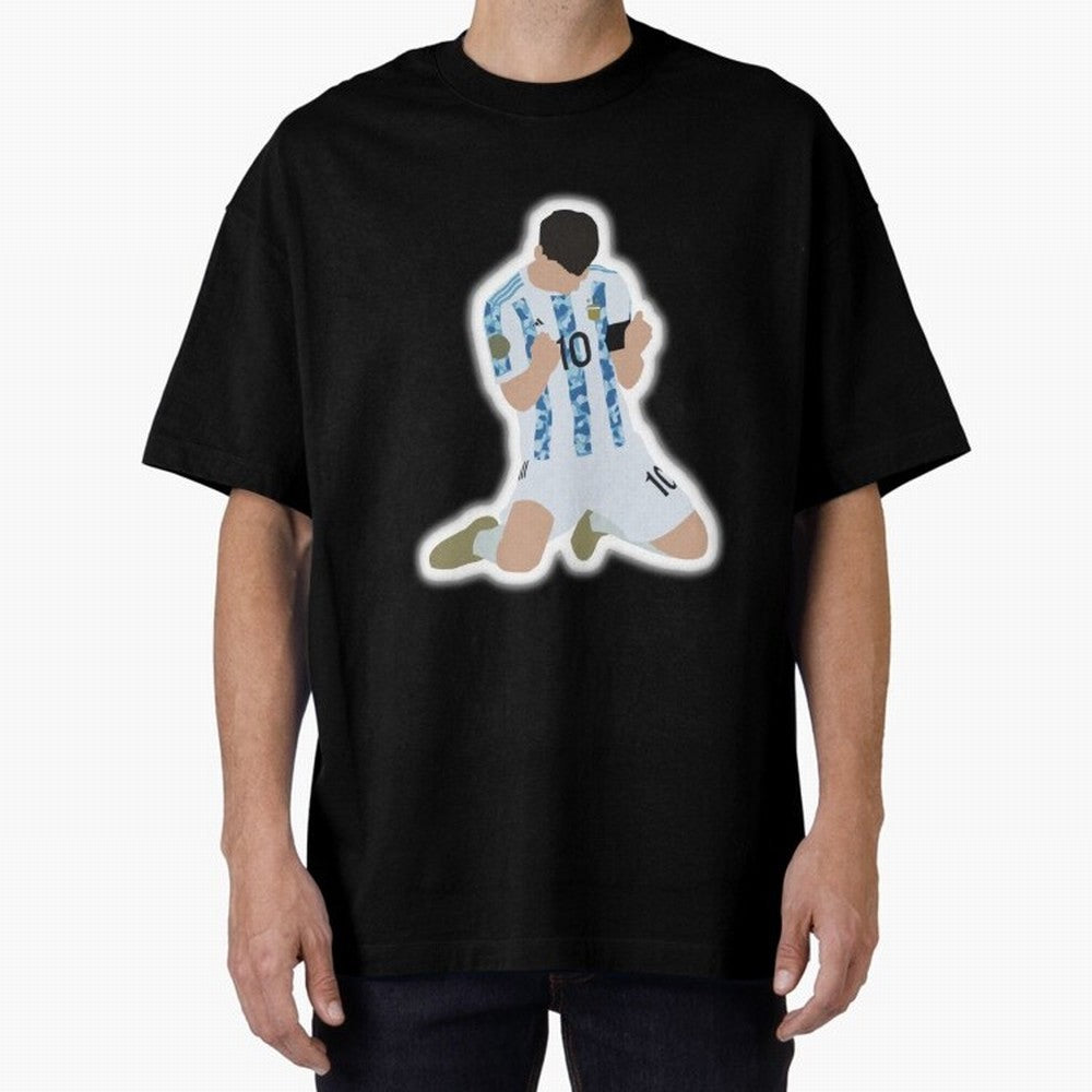 Messi Art Illustration Essential T-Shirt Feel the Roar of FIFA World Cup 2026 USA Canada Mexico for Fans of Haaland and Mbappe and Argentina, Bringing Championship Spirit, Famous Goals, Roaring Crowds and International Football Unity; Ideal for