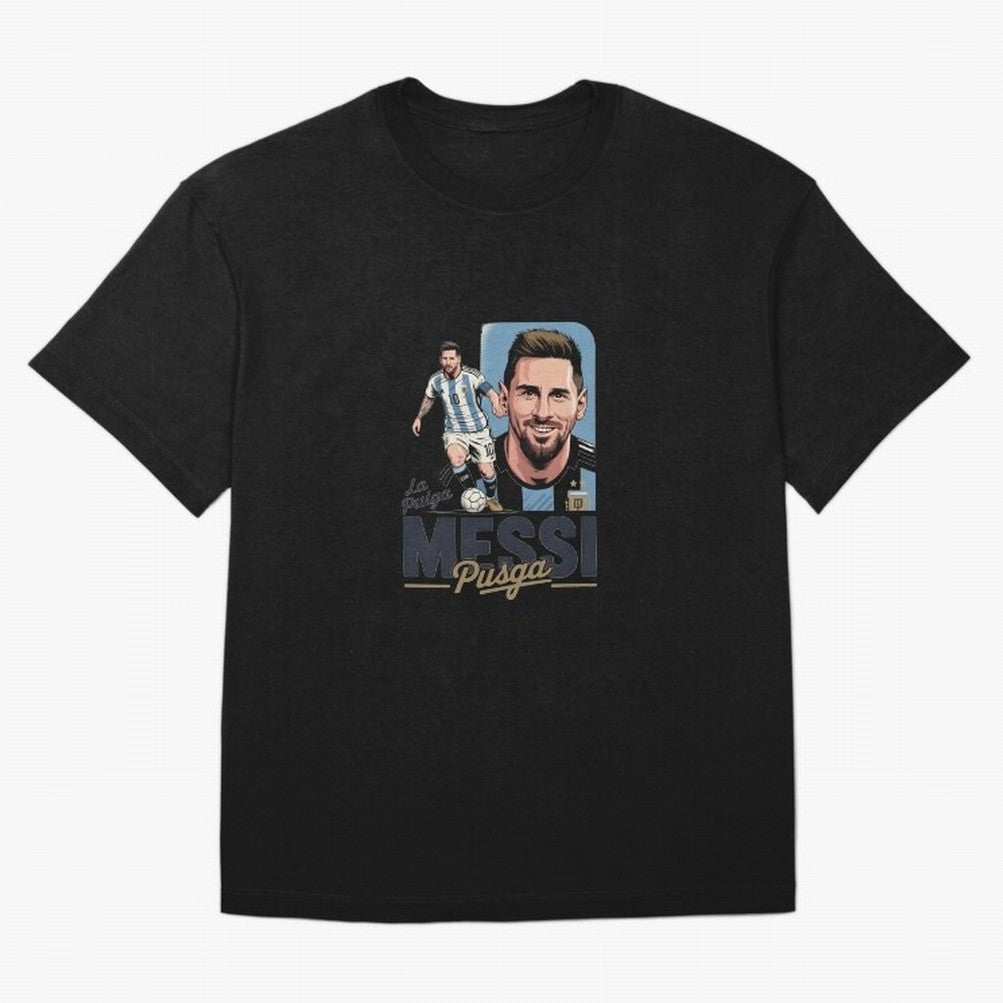 Lionel Messi Argentinian La Pulga Oversized T-Shirt Show Fan Pride Across FIFA World Cup 2026 Group Stage Spirit, Highlighting Germany, Haaland, Stadium Memories, Football Loyalty, International Chants and Championship Tradition; Perfect for Fans,