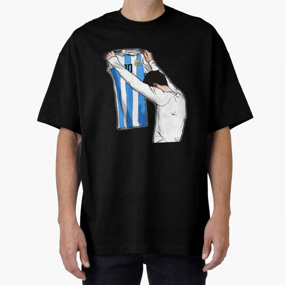 Art Messi Illustration Classic T-Shirt Fuel the Hype around the FIFA World Cup 2026 USA Canada Mexico Journey through Cristiano Ronaldo, Haaland and CR7 Highlights, Portugal, Spain and Germany Pride, Goal Celebration Energy, Supporter Heritage,