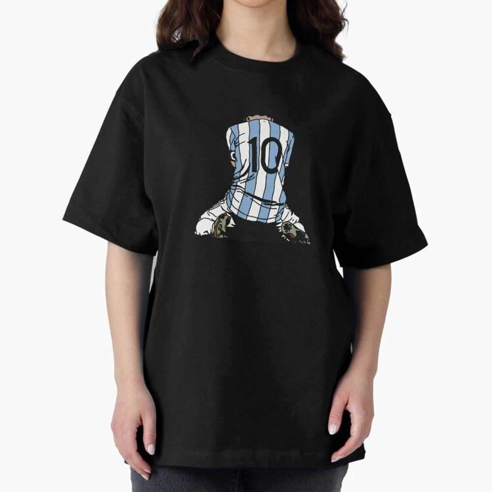 Messi Crying Copa America Moment Oversized T-Shirt Show Up for the Glory of the FIFA World Cup 2026 Journey through Messi, CR7 and Mbappe Highlights, Argentina and Brazil Pride, Fan Favorite Moments, National Team Passion, Big Match Drama and