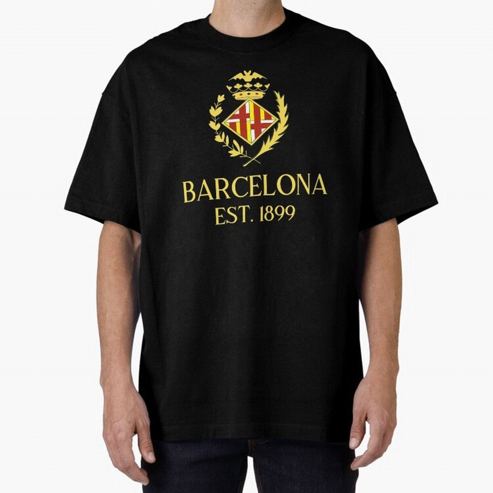 Barcelona Classic T-Shirt Show Up for the Glory of Global Football Passion for FIFA World Cup 2026 Group Stage, with Messi and Cristiano Ronaldo, Portugal, Spain and Germany, Classic Soccer Heritage, Championship Pressure, Fan Loyalty and