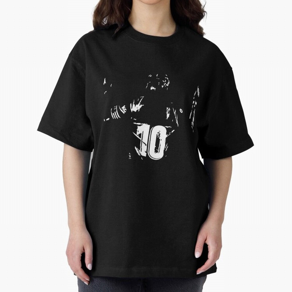 The Greatest Lionel Messi No.10 Oversized T-Shirt Celebrate Golden Goal Energy in the FIFA World Cup 2026 USA Canada Mexico Journey through Messi, Neymar and Mbappe Highlights, Brazil, Portugal and Argentina Pride, Vintage Soccer Flavor, Modern