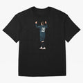 Messi Iconic Illustration Oversized T-Shirt Join Match Day Hype around FIFA World Cup 2026 USA Canada Mexico, Cristiano Ronaldo, Haaland and CR7, England, Championship Spirit, Famous Goals, Roaring Crowds and International Football Unity; Built for