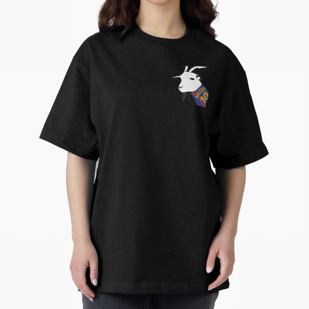 Messi Goat Barcelona Oversized T-Shirt Relive the Noise and Pride of Global Football Passion for FIFA World Cup 2026 USA Canada Mexico, Highlighting CR7, Argentina, Global Supporter Spirit, Legendary Goals, National Colors and Tournament