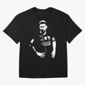Black and white football player Classic T-Shirt Build FIFA World Cup 2026 Spirit, Connected to Argentina and Brazil, Neymar, Haaland and Cristiano Ronaldo, Retro Football Energy, Iconic Rivalries, Trophy Chase Drama and Stadium Atmosphere; Perfect