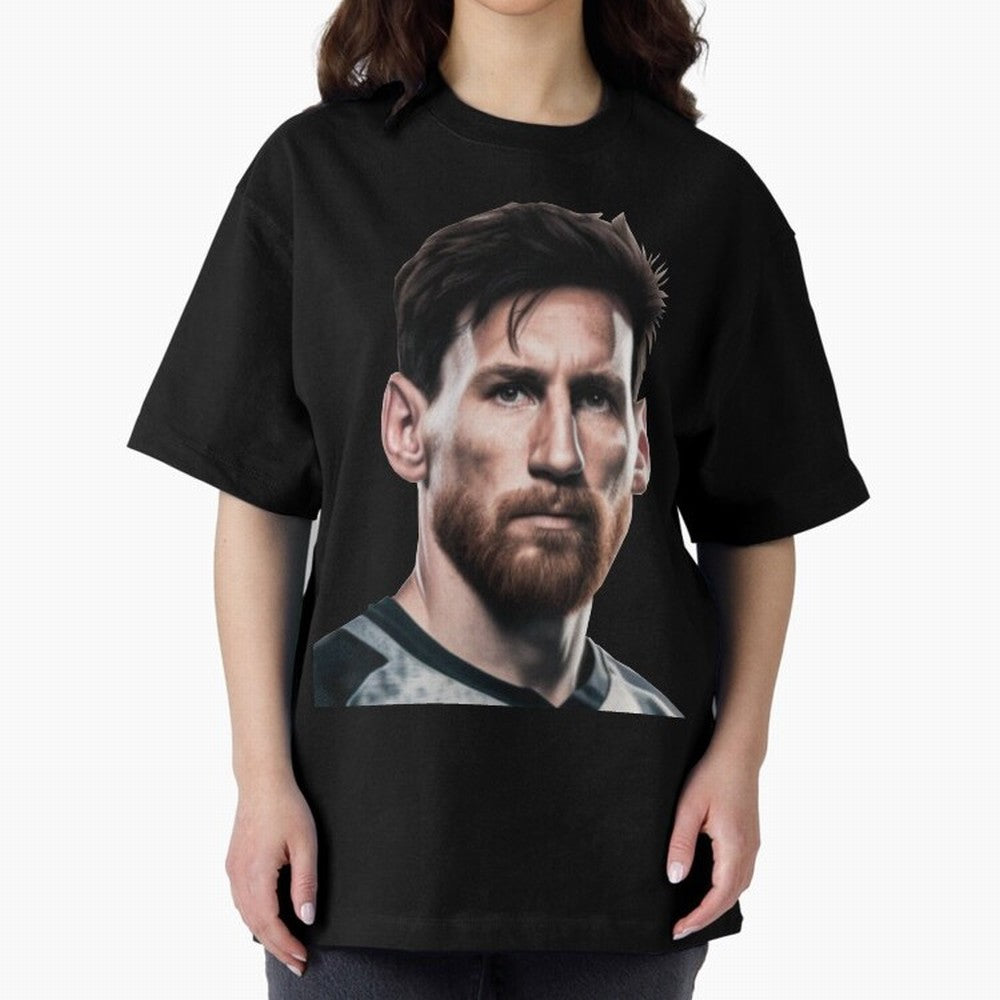Lionel Messi Oversized T-Shirt Celebrate Every Goal in FIFA World Cup 2026 USA Canada Mexico with Mbappe and Neymar, Portugal, Spain and Germany Energy, Sports Nostalgia, International Competition, Famous Players and Unforgettable Victories; Made