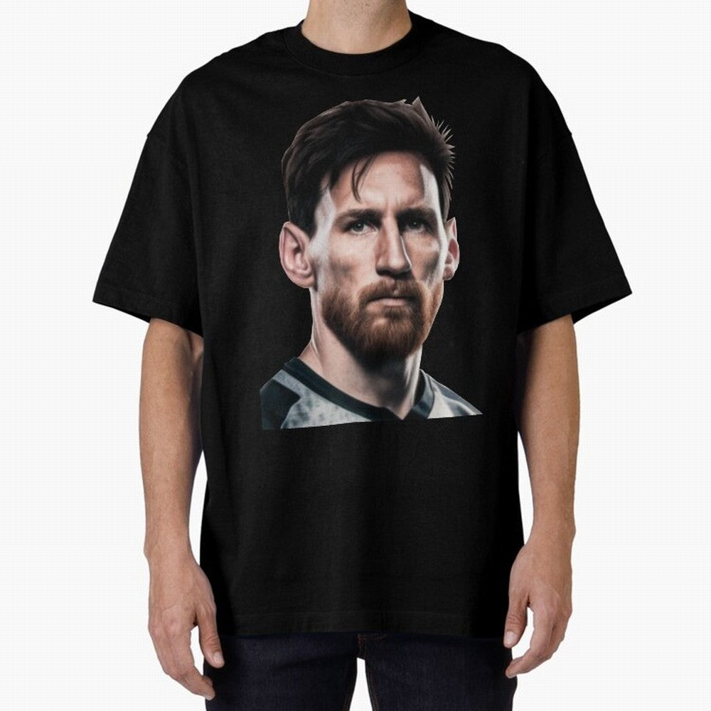 Lionel Messi Oversized T-Shirt Celebrate Every Goal in FIFA World Cup 2026 USA Canada Mexico with Mbappe and Neymar, Portugal, Spain and Germany Energy, Sports Nostalgia, International Competition, Famous Players and Unforgettable Victories; Made