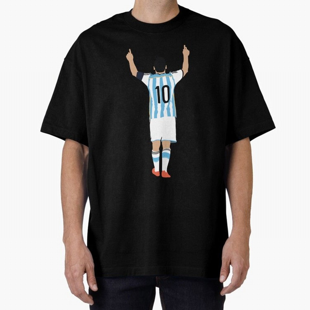 Lionel Messi Essential T-Shirt Feel the Trophy Chase of Global Football Passion for FIFA World Cup 2026 USA Canada Mexico, Filled with Cristiano Ronaldo, Spain and Netherlands, Sports Nostalgia, International Competition, Famous Players and