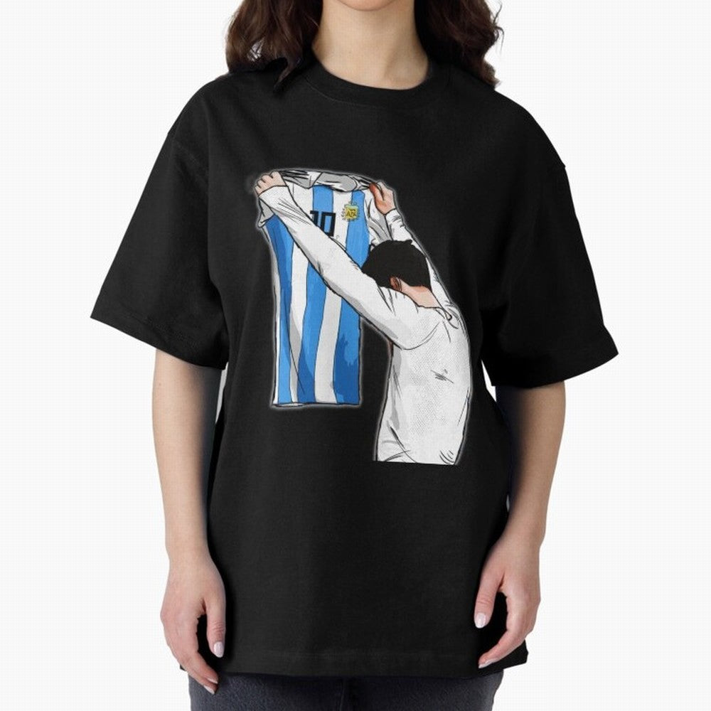 Art Messi Illustration Classic T-Shirt Join Supporters Worldwide for Global Football Passion for FIFA World Cup 2026, Inspired by Messi, Neymar and Mbappe, England, Football Passion, Legendary Performances, Festival Vibes and Supporter Community;