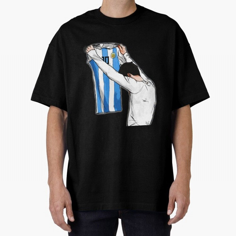 Art Messi Illustration Classic T-Shirt Join Supporters Worldwide for Global Football Passion for FIFA World Cup 2026, Inspired by Messi, Neymar and Mbappe, England, Football Passion, Legendary Performances, Festival Vibes and Supporter Community;