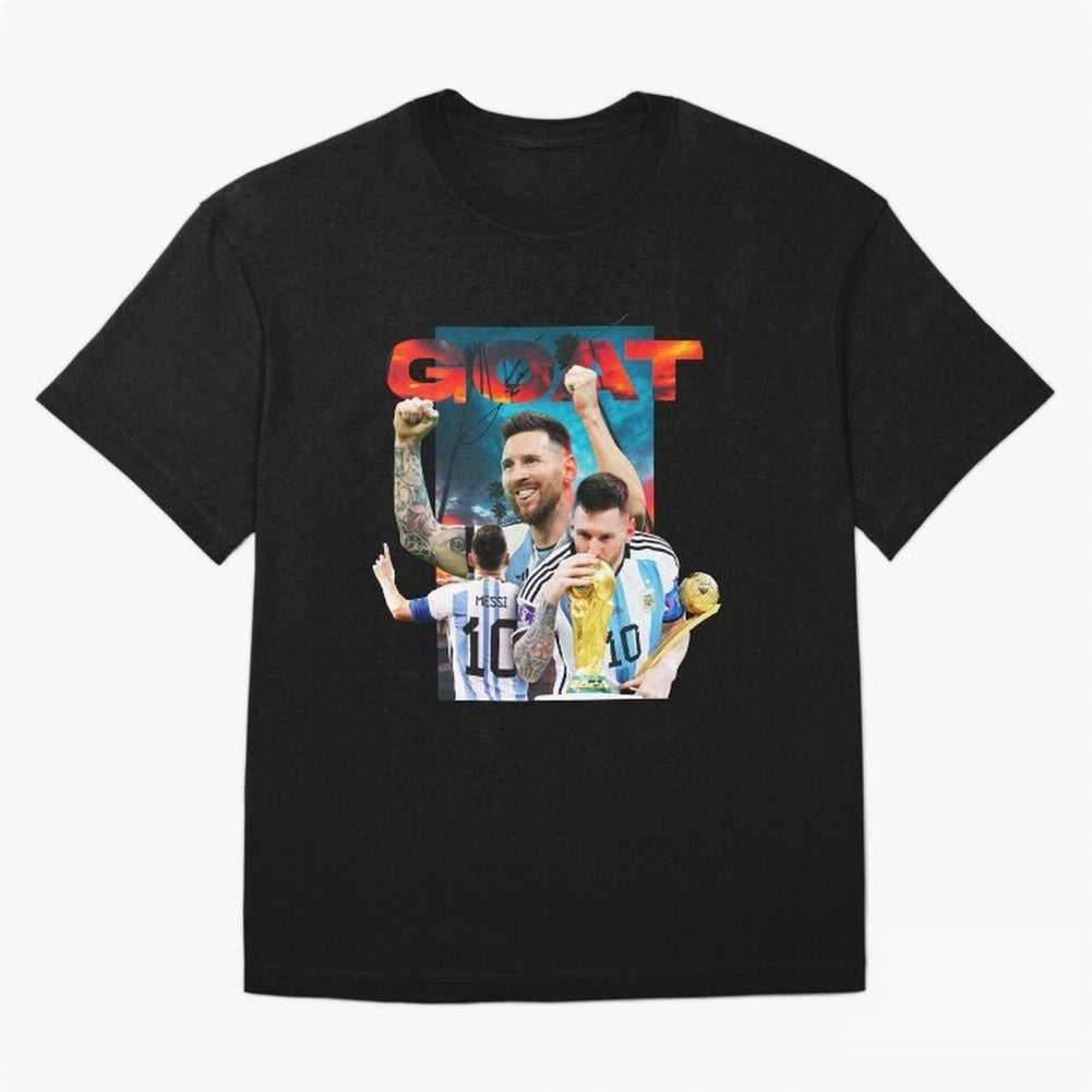 Messi GOAT Classic T-Shirt Celebrate Supporters United by Global Football Passion for FIFA World Cup 2026, Built around CR7 and Messi, Argentina, France and Brazil, Goal Celebration Energy, Supporter Heritage, Football Icons and Worldwide