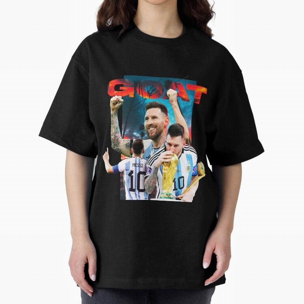 Messi GOAT Classic T-Shirt Celebrate Supporters United by Global Football Passion for FIFA World Cup 2026, Built around CR7 and Messi, Argentina, France and Brazil, Goal Celebration Energy, Supporter Heritage, Football Icons and Worldwide