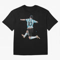 Messi 10 The Goat Oversized T-Shirt Bring FIFA World Cup 2026 Spirit, Featuring Spain and Netherlands, Cristiano Ronaldo, Goal Celebration Energy, Supporter Heritage, Football Icons and Worldwide Tournament Joy; Great for Supporters Who Love