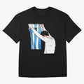 Lionel Messi holding his shirt, Argentina copa america| Perfect Gift For you and friends Classic T-Shirt Back the Journey through FIFA World Cup 2026 Group Stage for Fans of Haaland and Mbappe and Spain, Bringing Champion Mindset, Group Stage Buzz,
