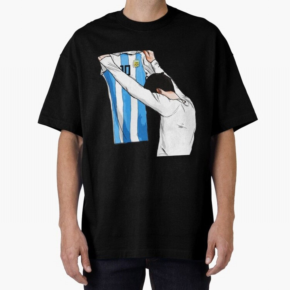 Lionel Messi holding his shirt, Argentina copa america| Perfect Gift For you and friends Classic T-Shirt Back the Journey through FIFA World Cup 2026 Group Stage for Fans of Haaland and Mbappe and Spain, Bringing Champion Mindset, Group Stage Buzz,