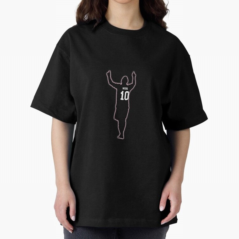 Lionel Messi Iconic Celebration Pose - Inter Miami Colors Classic T-Shirt Stand Out with Spirit from the FIFA World Cup 2026 Journey through Mbappe Highlights, Argentina Pride, Worldwide Fan Energy, Dramatic Goals, Stadium Lights and Championship